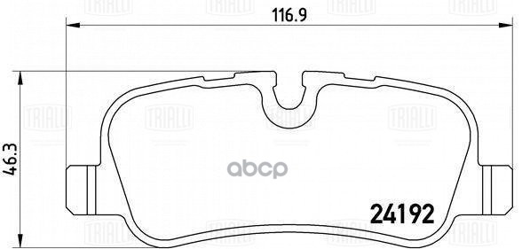 Колодки торм. Land Rover Discovery 3 (04-) диск. зад. (в компл. с датчиком) (PF 4047) Trialli арт. PF4047