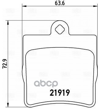Колодки торм. для а,м Mercedes C W202 93-,E W210 95- диск. зад. PF 4057 Trialli арт. PF4057