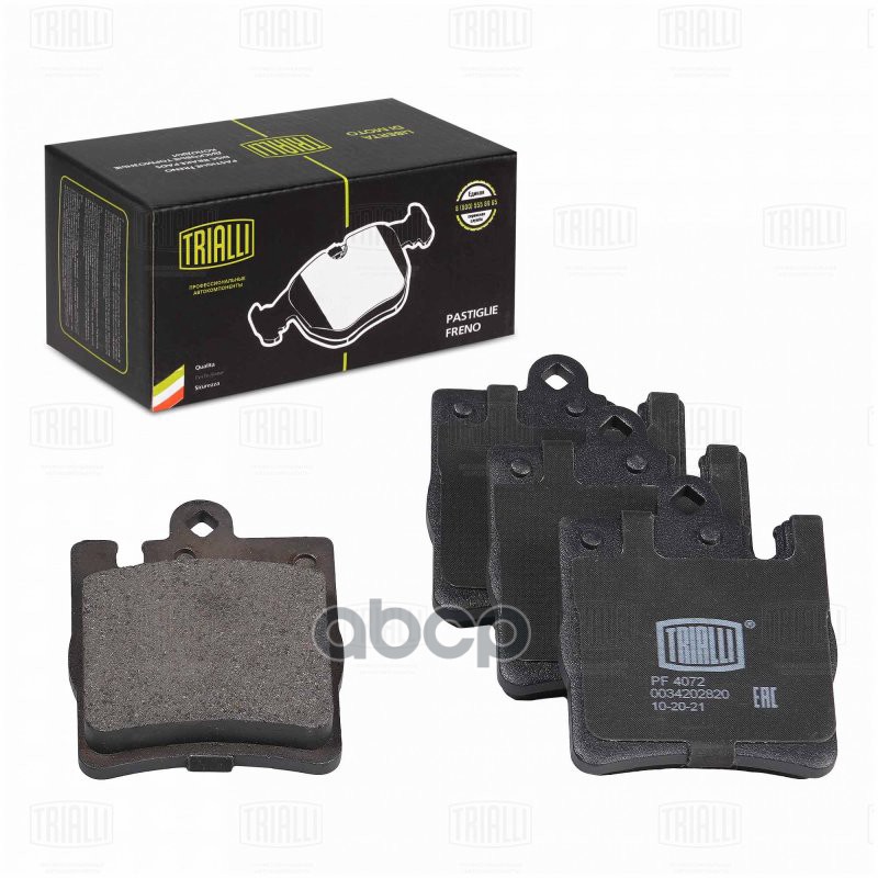 Колодки торм. Mercedes C (W203) (00-) диск. зад. (PF 4072) Trialli арт. PF4072
