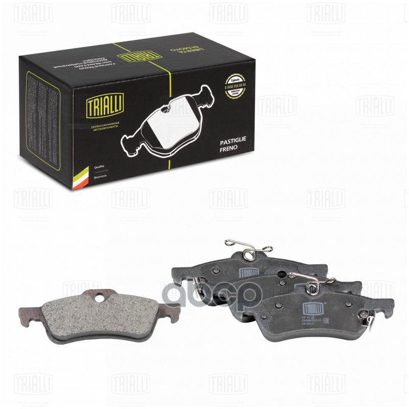 Колодки торм. Toyota Yaris (05-)/Daihatsu Charade (11-) диск. зад. (PF 4115) Trialli арт. PF4115