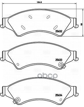 Колодки торм. для а/м Ford Ranger (11-) диск. перед. (PF 4210) Trialli арт. pf-4210