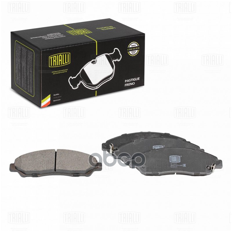 Колодки тормозные диск. перед. Honda Pilot (08-) , Acura MDX (14-) (PF 4227) Trialli арт. PF4227