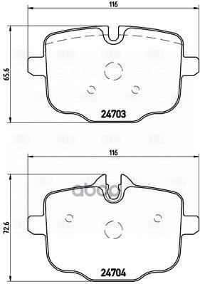 Колодки торм. BMW 5 (F10) (10-) диск. зад. т/с TRW (диск 345мм) (кмпл. с датч.) (PF 4230) Trialli арт. PF4230