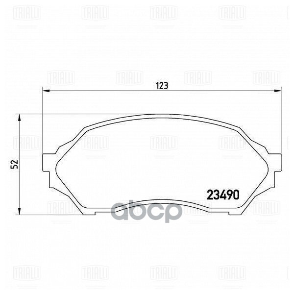 Колодки торм. Mazda 323 (98-) диск. перед. (PF 4257) Trialli арт. PF4257