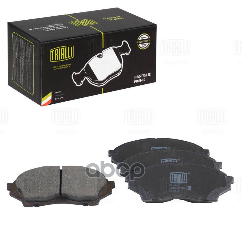 Колодки торм. Toyota Mark II/Chaser/Cresta X100 (96-) диск. перед. (PF 4341) Trialli арт. PF4341