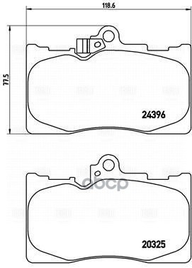 Колодки торм. Lexus GS (05-)/IS (06-) диск. перед. (PF 4354) Trialli арт. PF4354