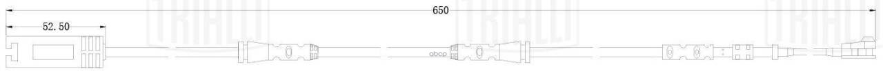 Датчик износа колодок BMW 1 (E81) (07-) перед. L=650 (PFS 0066) Trialli арт. PFS0066