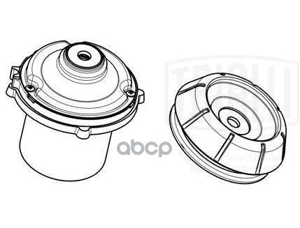 Опора амортизатора Opel Astra G (98-)/Vectra B (95-) (перед.) (с подшип.) (SA 2150) Trialli арт. SA2150