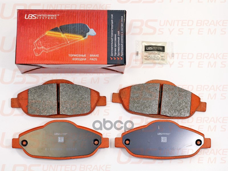Тормозные Колодки Peugeot 308 07-/10-/13-/3008 09-/13- Передние UBS арт. b1107063