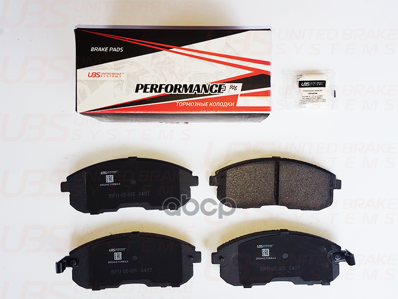 Премиум Тормозные Колодки Nissan Sentra/Juke/Teana I/Ii/Tiida I/Ii/Suzuki Sx4 Перед. UBS арт. bp1105015