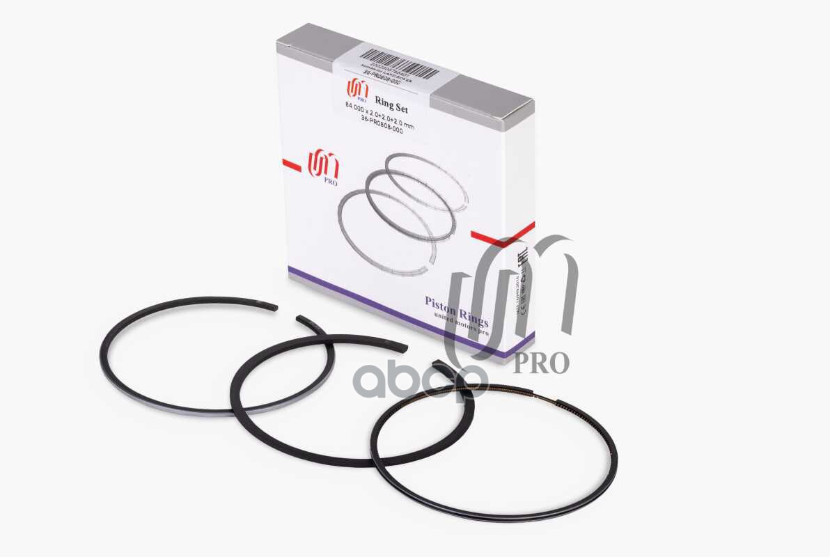 Кольца поршневые STD на 1 цилиндр Land Rover 3.0 TD V6 d84.0 STD 2.0-2.0-2.0 UM United Motors арт. 36PR0808000