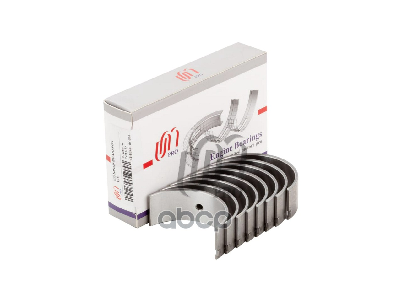 Вкладыши шатунные STD Toyota 1A/2A/3A/4A/-F,-FE,-GE,5A/-F,-FE UM United Motors арт. 43BES0104000
