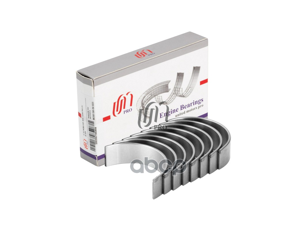 Вкладыши шатунные 0.25 HONDA K-Series (except A3), 16V 2.0L, 2.3L, 2.4L UM United Motors арт. BES015804025