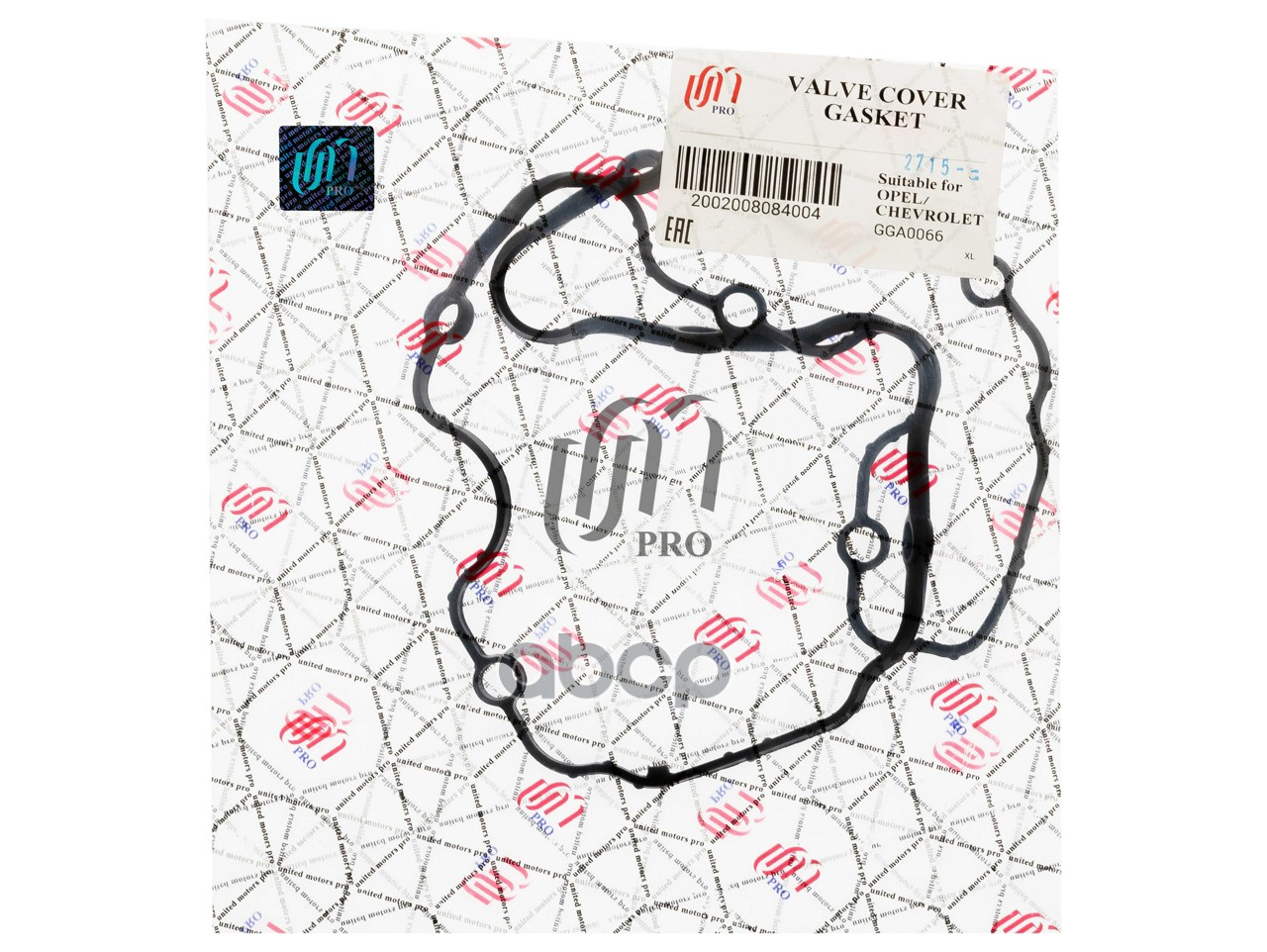 Прокладка клапанной крышки Opel F C16SE, Chevrolet A15SMS (638 260) UM United Motors арт. GGA0066