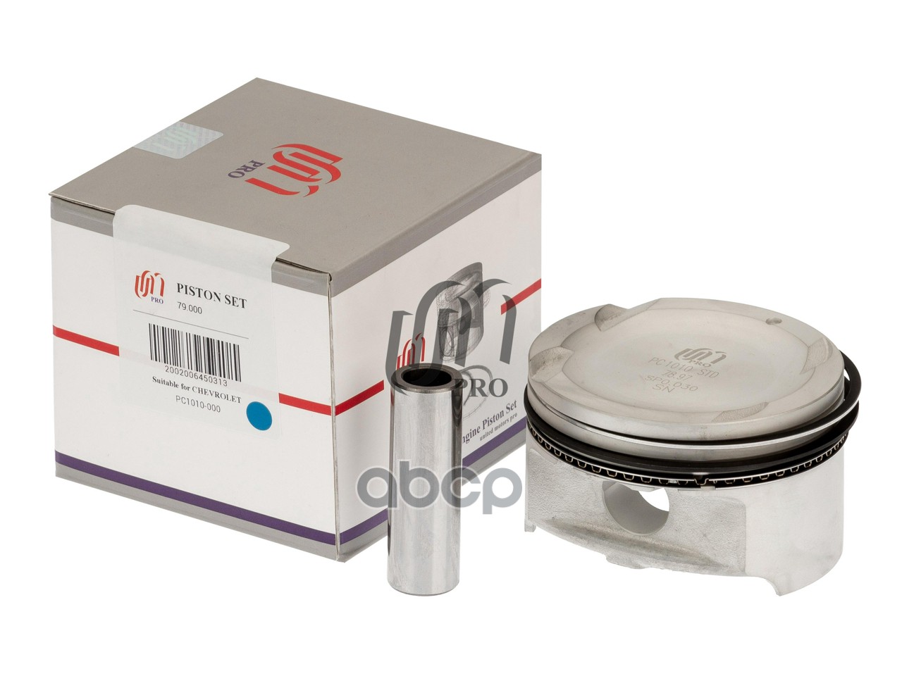 Поршень STD с кольцами Chevrolet Aveo/Lacetti 1.6 DOHC 16V d79.0 STD (963 891 06) UM United Motors арт. PC1010000