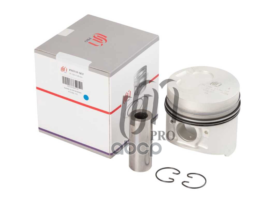 Поршень 1.00 С Кольцами (С Масл. Галереей) Mitsubishi 4D56t D91.1+1.00 (2 И 4) (Md304858/Md304859/Md United Motors арт. PC138...