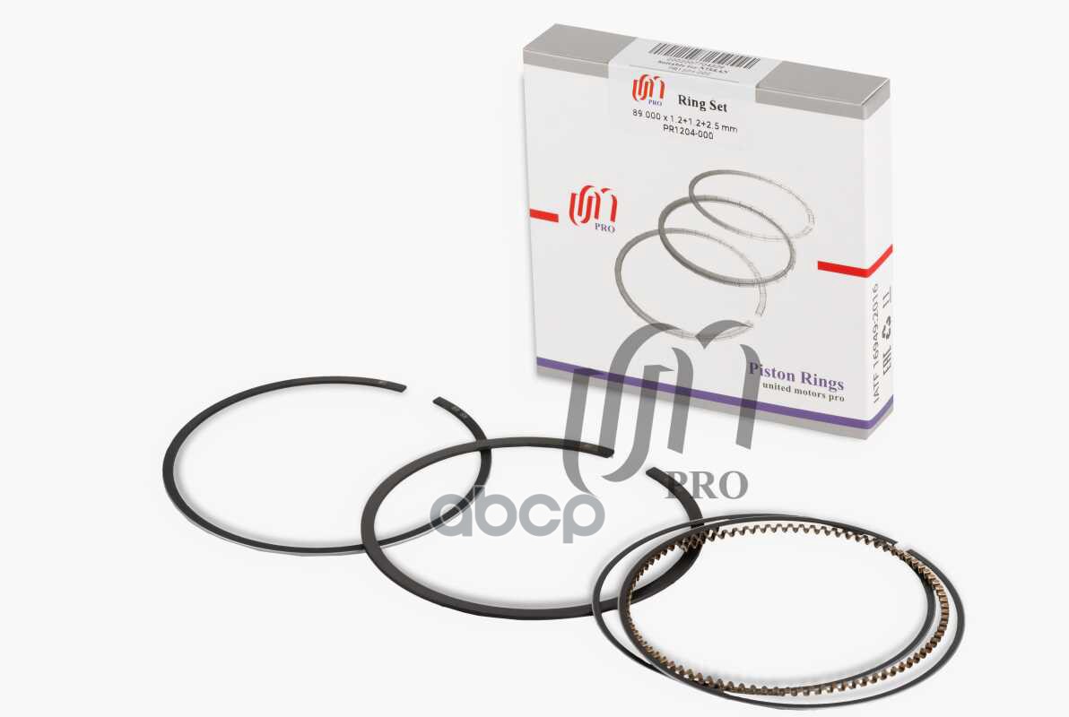 Кольца поршневые STD Nissan QR25 d89.0 STD 1.2-1.2-2.5 на 1 цил. (12033-9H500) UM United Motors арт. PR1204000