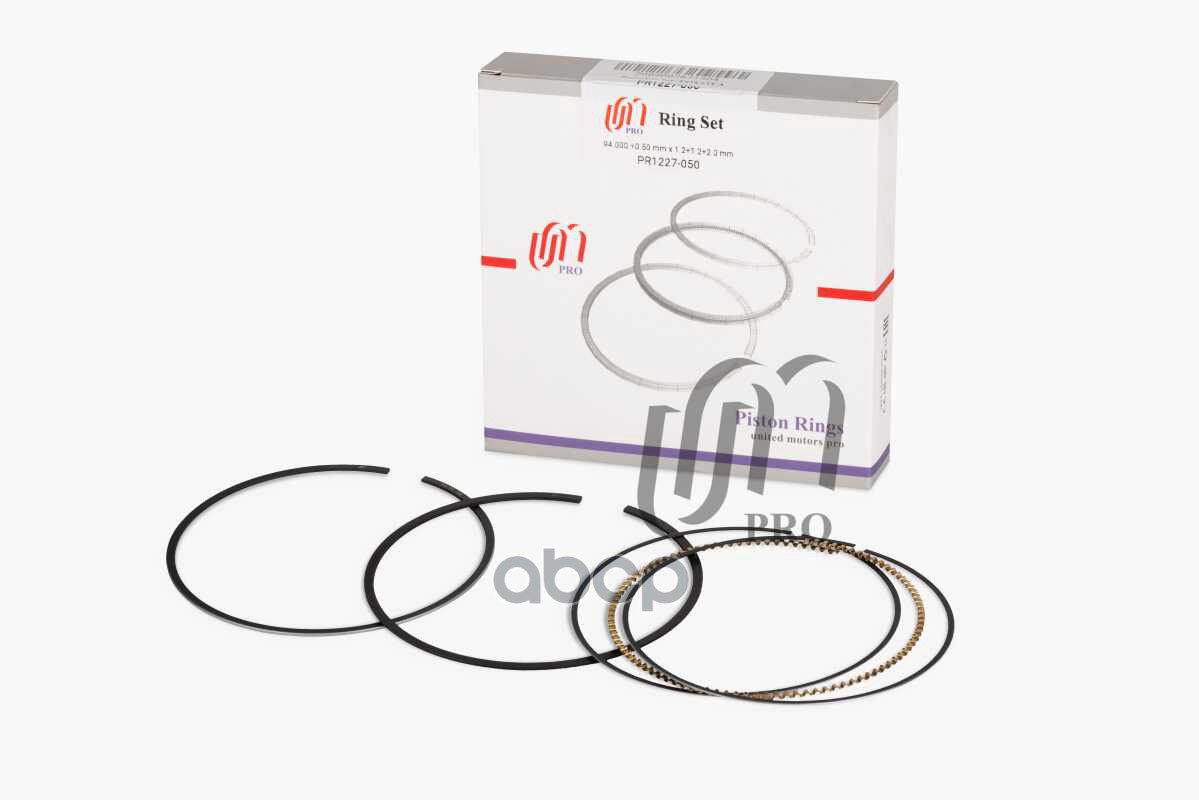 Кольца поршневые 0.50 Toyota 2GR-FE d94.0+0.50 1.2-1.2-2.0 на 1 цил. UM United Motors арт. PR1227050
