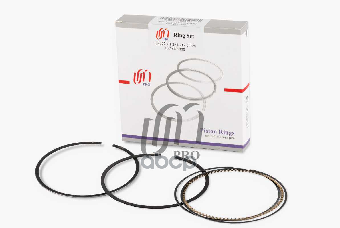 Кольца поршневые STD Mitsubishi 6G75 D95.0 STD 1.2-1.2-2.0 (1110A497) на 1 цил. UM United Motors арт. PR1437000