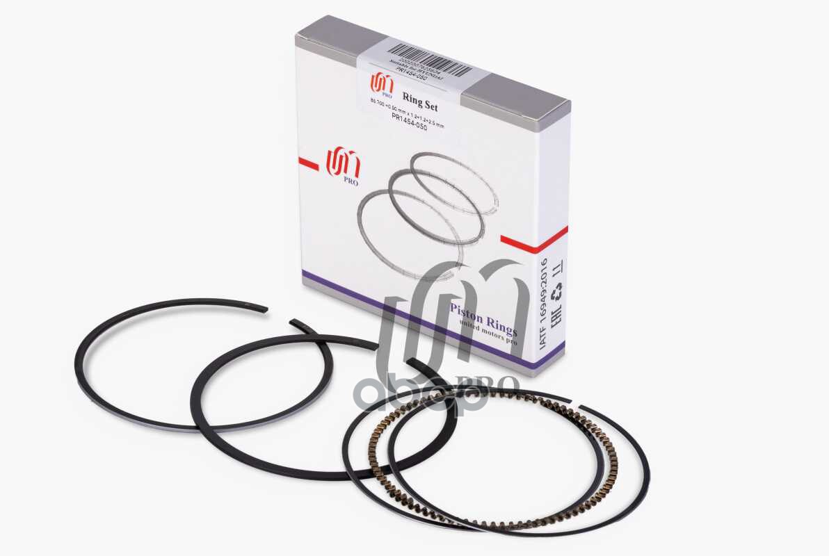 Кольца поршневые 0.50 Hyundai G6BA d86.7+0.50 1.2-1.2-2.5 (23040-37932) на 1 цил. UM United Motors арт. PR1454050