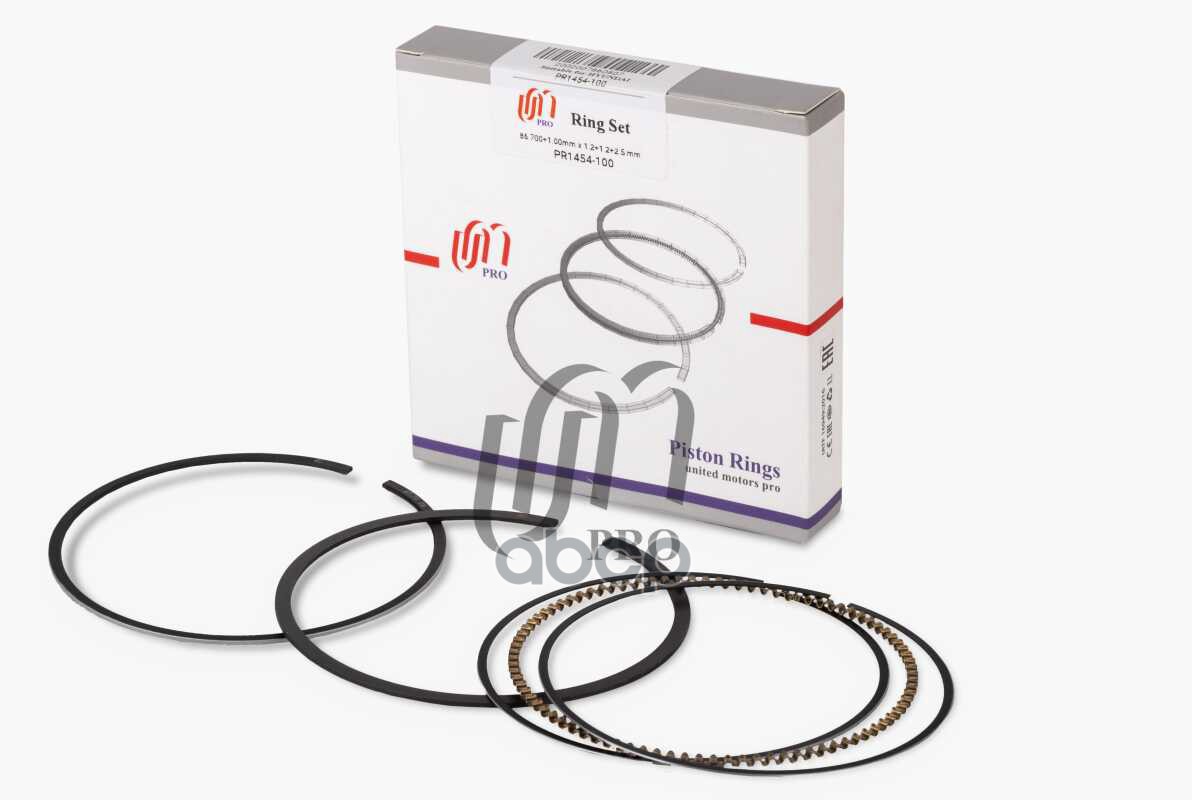 Кольца поршневые 1.00 Hyundai G6BA d86.7+1.00 1.2-1.2-2.5 на 1 цил. United Motors арт. PR1454100