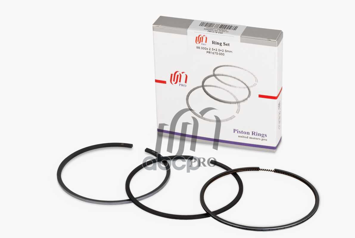 Кольца поршневые STD Iveco F1AE3481 d88.0 STD 2.5-2.0-2.5 (500054821) на 1 цил. UM United Motors арт. PR1675000