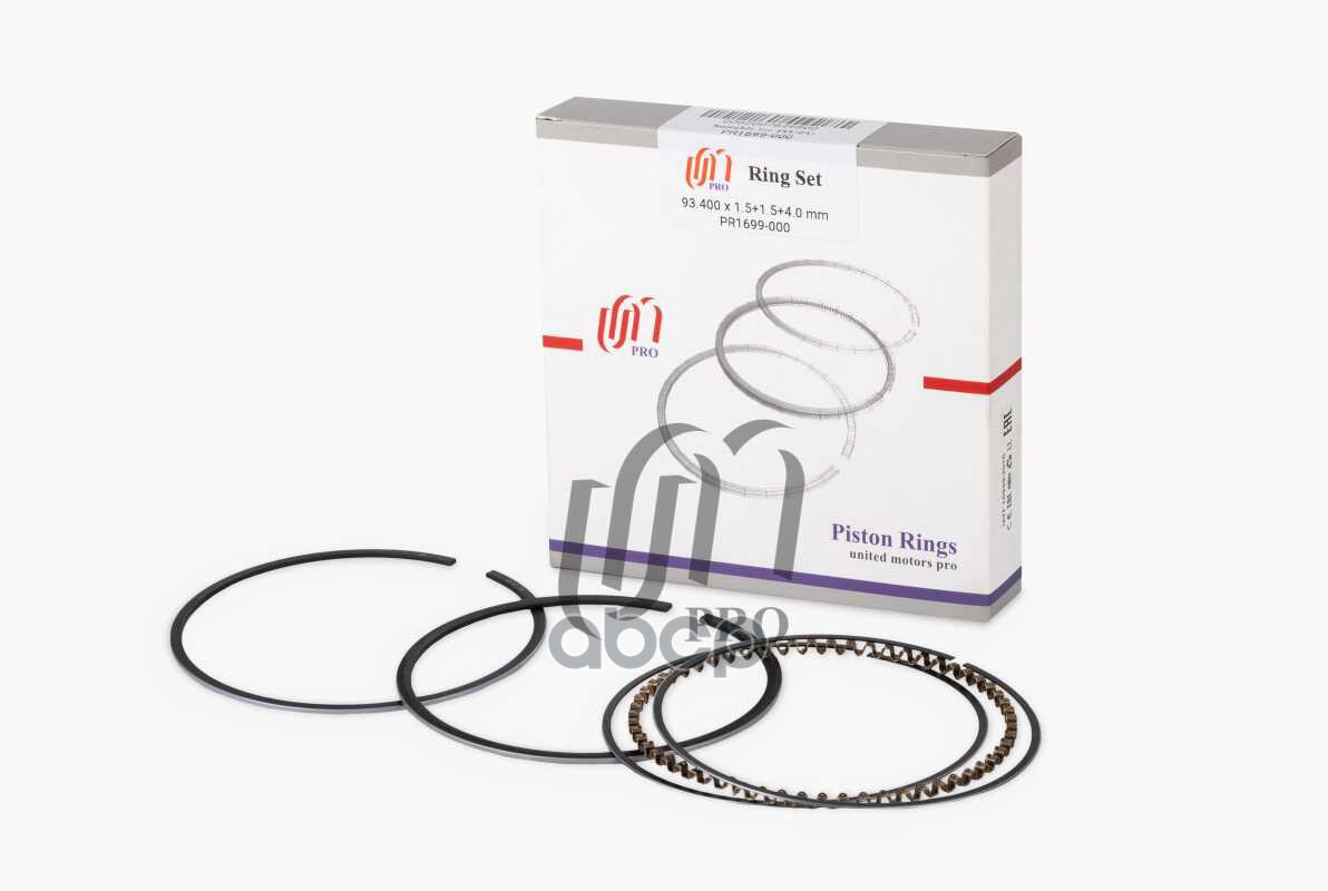 Кольца поршневые STD Isuzu 6VD1 d93.4 STD 1.5-1.5-4.0 (8-97127-562-0) на 1 цил. UM United Motors арт. PR1699000