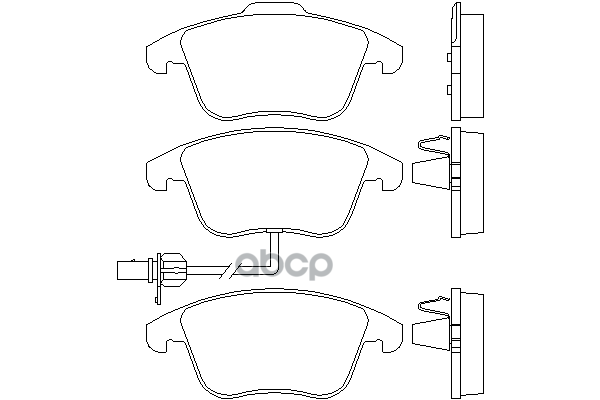 Колодки тормозные передние VAG арт. 8k0698151f