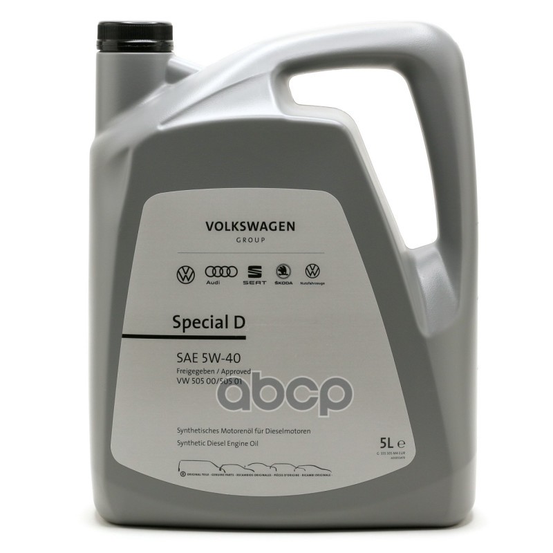 VAG Масло моторное VAG Special D 5W-40 синтетическое 5 л GS55505M4EUR