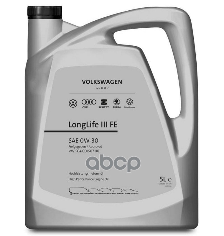 VAG Масло моторное синтетическое VAG LongLife III FE 0W30 5л