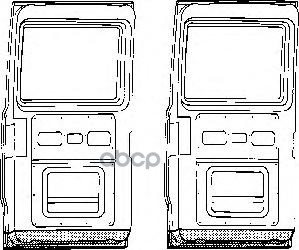 Панель Ремонтная Корыто Дверь Задн Лев Mercedes: 207-410 77-95 VAN WEZEL арт. 3071249