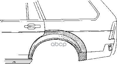 Арка Крыла Opel: Manta 79-84 Задн Прав Мод 4Дв VAN WEZEL арт. 3757148