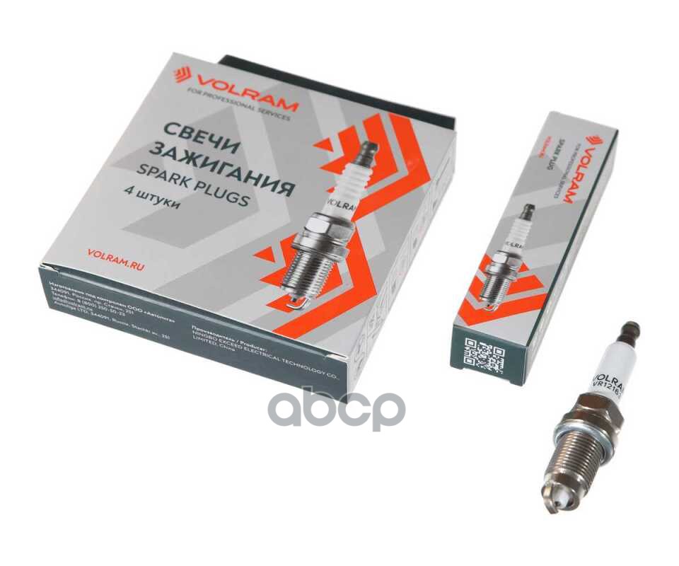 Свеча зажигания VW POLO 1.2 09-/JETTA 1.2 10-, SKODA RAPID 1.2 12-/FABIA 1.2 10-14, иридий+платина VOLRAM арт. VR12163