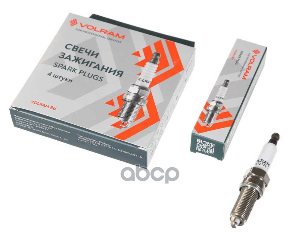 Свеча зажигания MERCEDES E200 2.5-5.5 02-/C200 2.5-3.5 00-14/SPRINTER 3.5 06-, платина+платина VOLRAM арт. VR12171