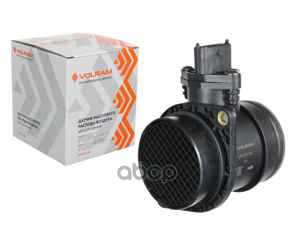 Датчик ДМРВ ВАЗ 2110, 2112 V-1.5, 2123, ГАЗ, УАЗ (дв. 405,409), 5 конт, МР 7.0, (аналог 0280218037) VOLRAM арт. VR19114