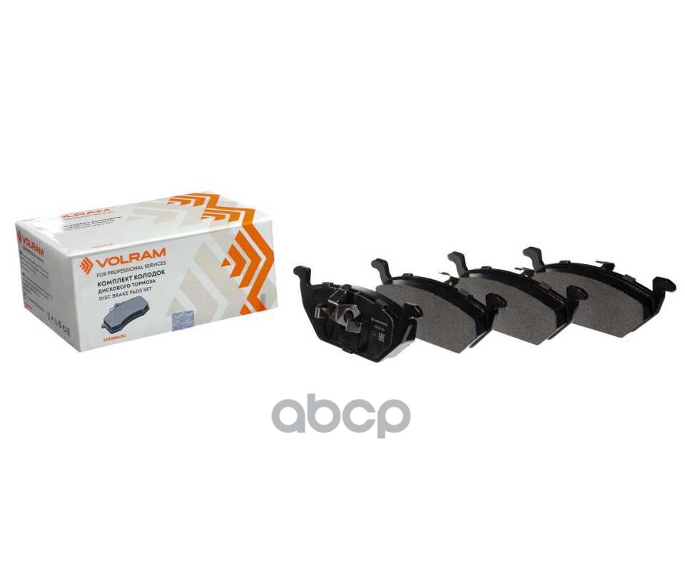 Колодки передние VW POLO SEDAN RUS 1ZG (10-), TC ATE, дисковый тормоз, к-т 4 шт VOLRAM арт. VR26149