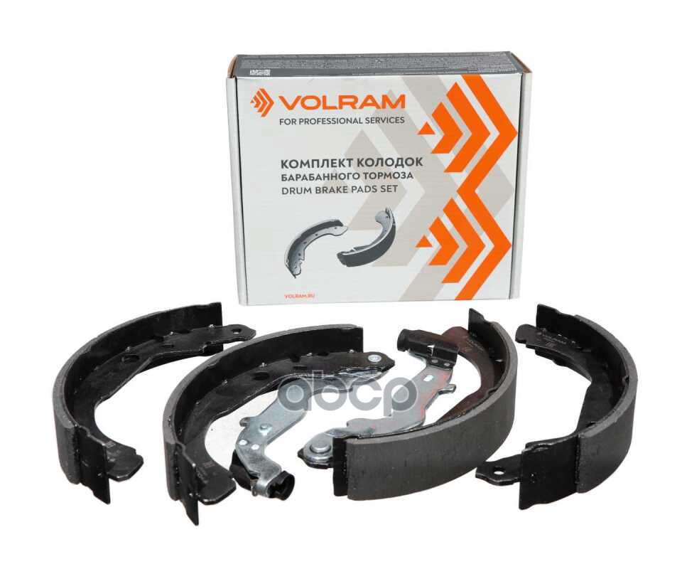 Колодки задние RENAULT DUSTER 4x4 (11-), KAPTUR (16-), барабанный тормоз, 228x42, к-т 4 шт VOLRAM арт. VR26737