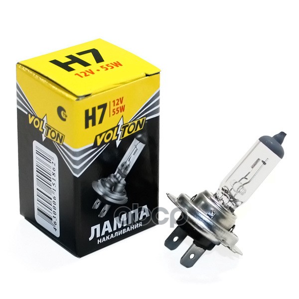 Лампа Галогенная H7 12В 55 Вт Px26d Volton Volton Vlt1411 VOLTON арт. VLT1411