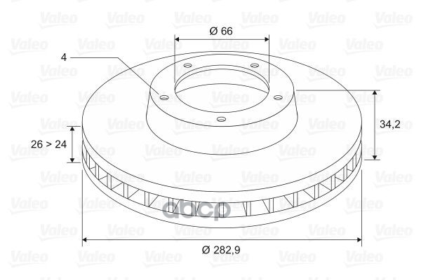 Диск Тормозной Valeo арт. 297693