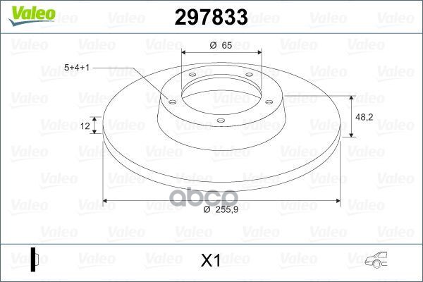 Диск Тормозной Valeo арт. 297833