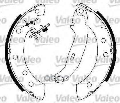 Колодки тормозные барабанные Valeo арт. 562581