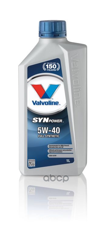 Valvoline Масло Моторное Synpower 5W40 1Л