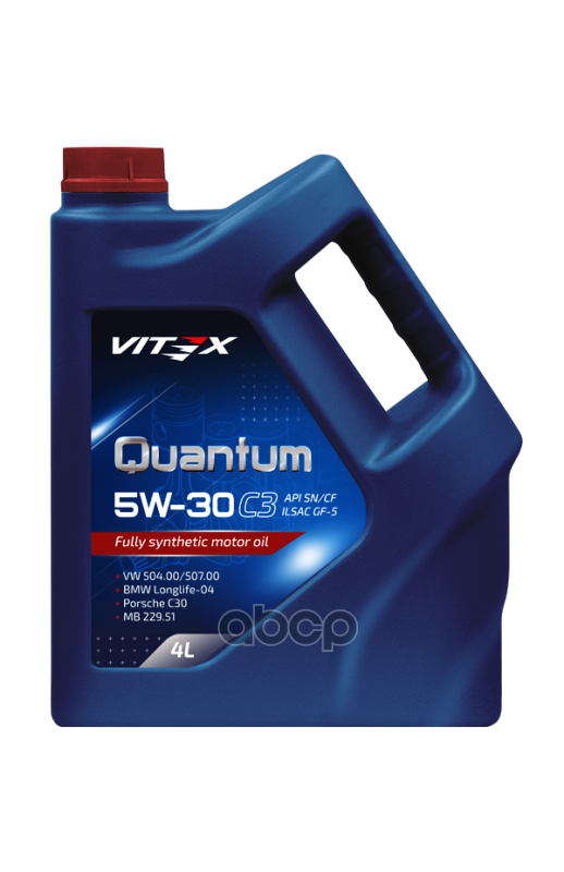 Vitex Масло моторное синтетическое Quantum 5W30 SN, C3 4л