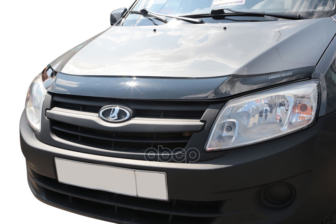 Дефлектор На Капот Лада Гранта 2011-Н.в. Voron Glass С Еврокрепежом Voron Glass арт. MUKH0325