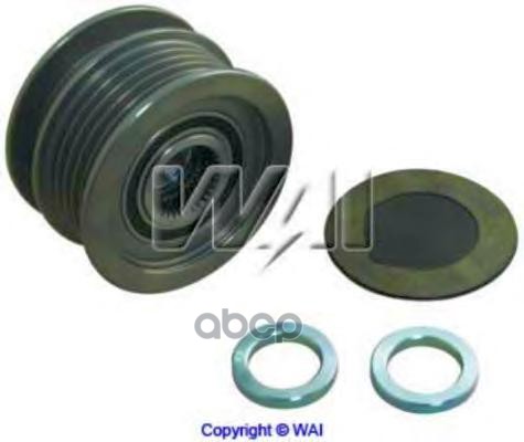 Шкив генератора NISSAN ALMERA II (N16)  MICRA III (K12)  RENAULT CLIO II (BB_  CB_)  KANGOO (KC0/1_) WAI арт. 24-83277