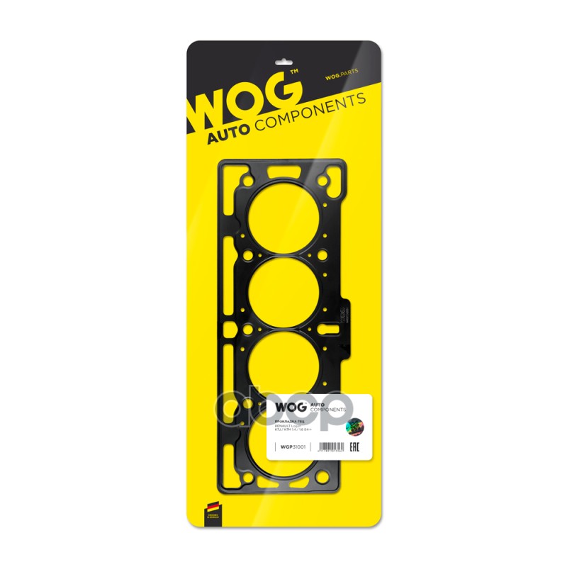 Прокладка ГБЦ RENAULT Logan K7J/K7M 1.4/1.6 04-> WOG арт. WGP31001