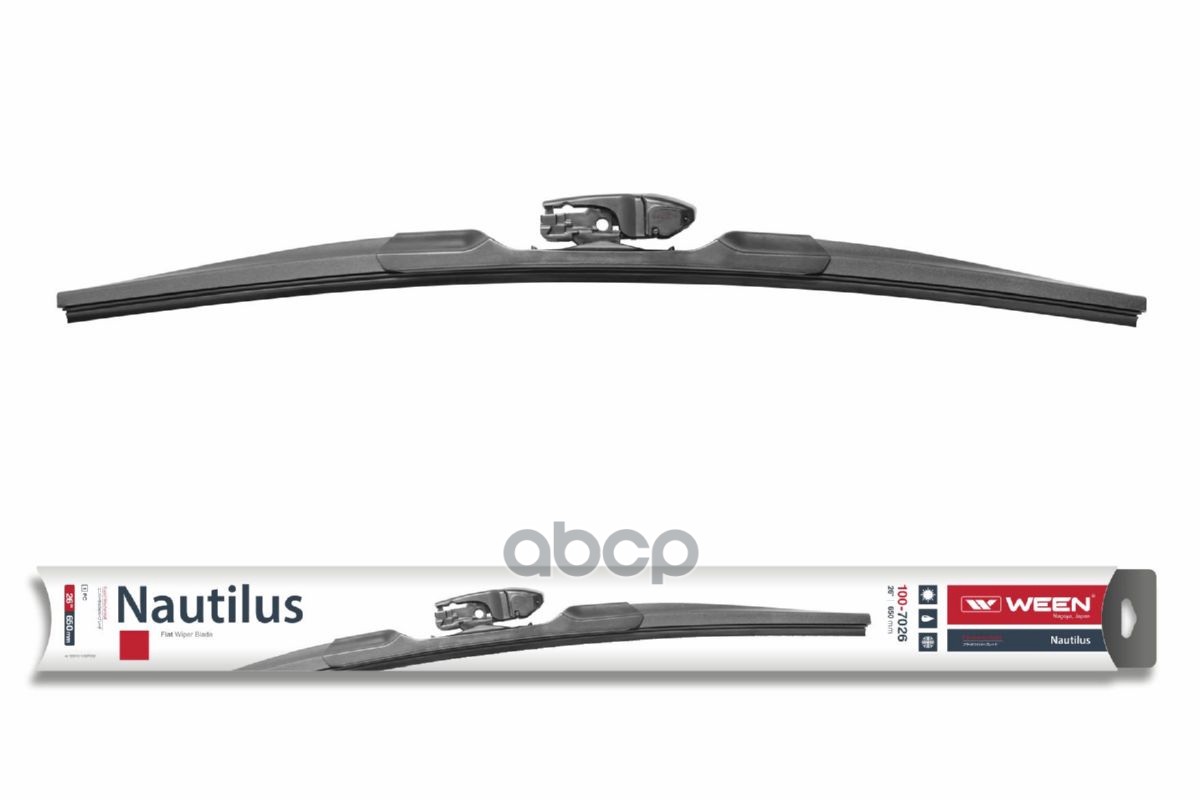 Щетка стеклоочистителя бескаркасная 26/650mm Универсальная  адаптер-трансформер (hook side pin push Ween арт. 100-7026