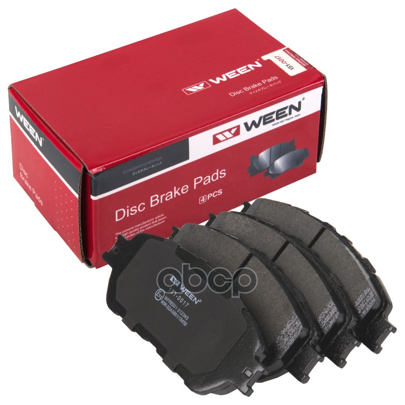 Тормозные Колодки Дисковые Передние Toyota Camry (V30), Alphard (H1), Avalon (X3), Pre Ween 151-0017 Ween арт. 151-0017