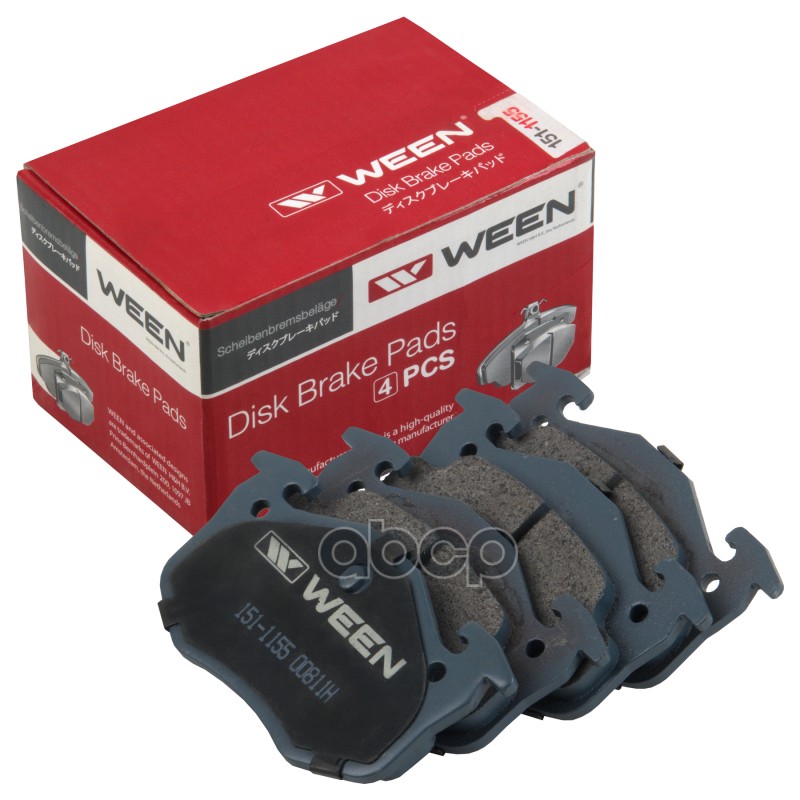 Тормозные Колодки Дисковые Задние Renault Clio I, Ii, Symbol Ween 151-1155 Ween арт. 151-1155