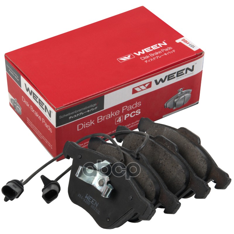 Тормозные колодки дисковые передние SEAT Alhambra, VW Sharan, TranSporter IV WEEN 151-1288 Ween арт. 151-1288